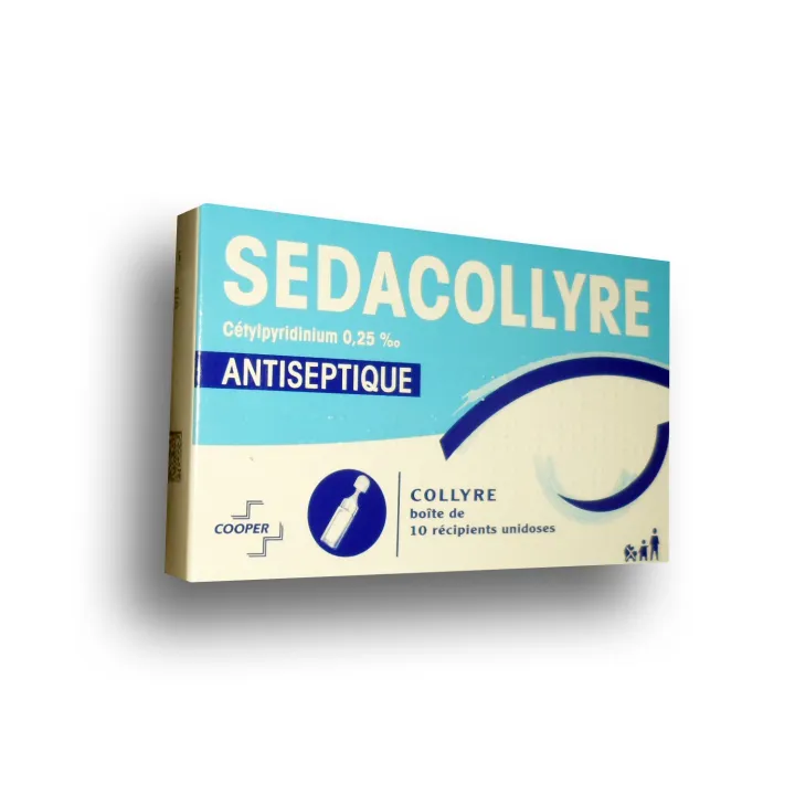 Sedacollyre 0.25 % Cooper Antiseptique boite de 10 récipients unidoses 