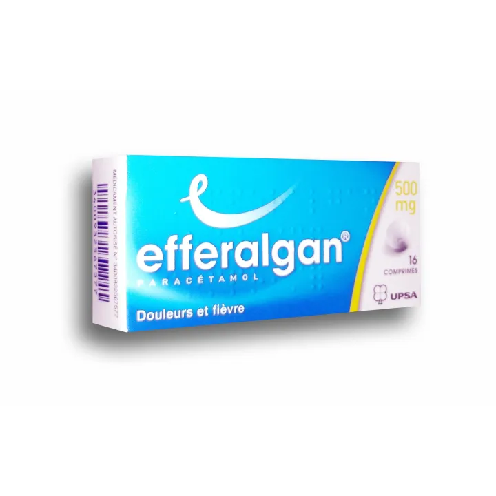 Efferalgan 500 mg Upsa en boite de 16 comprimés