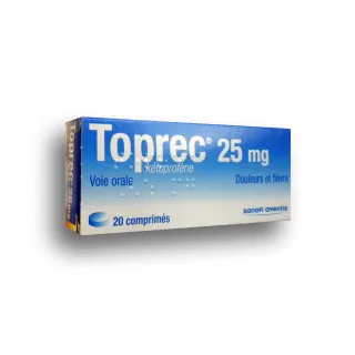 Toprec 25 mg comprimé kétoprofène boite de 20