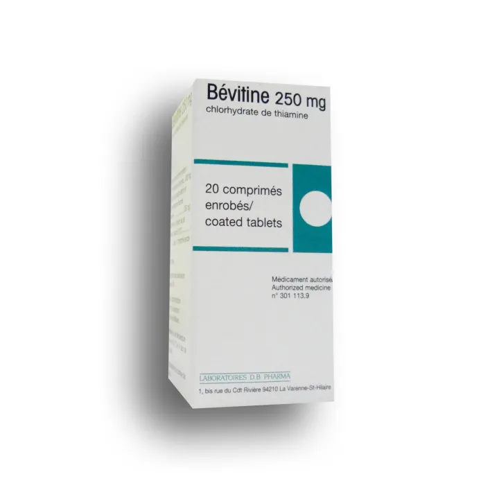 Bévitine 250 mg comprimé boite de 20