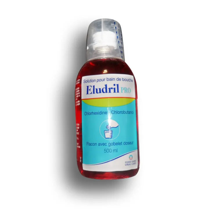 Eludril Pro en flacon de 500 ml de solution pour bain de bouche