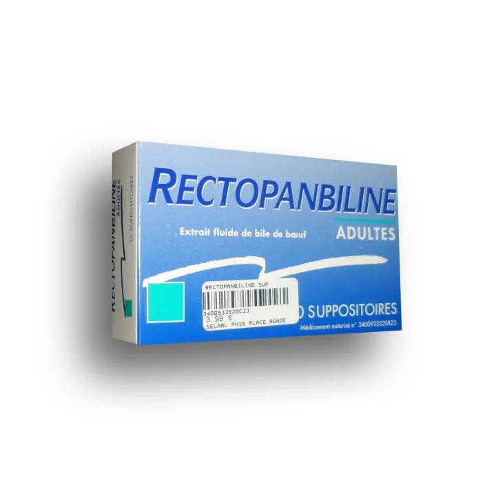 Rectopanbiline suppositoire adulte boite de 10