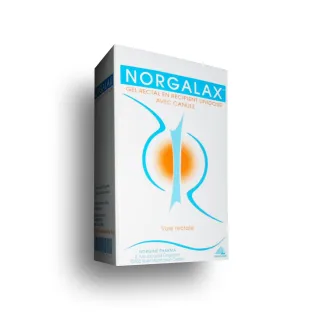 Norgalax gel rectal en boite de 6 récipients unidoses