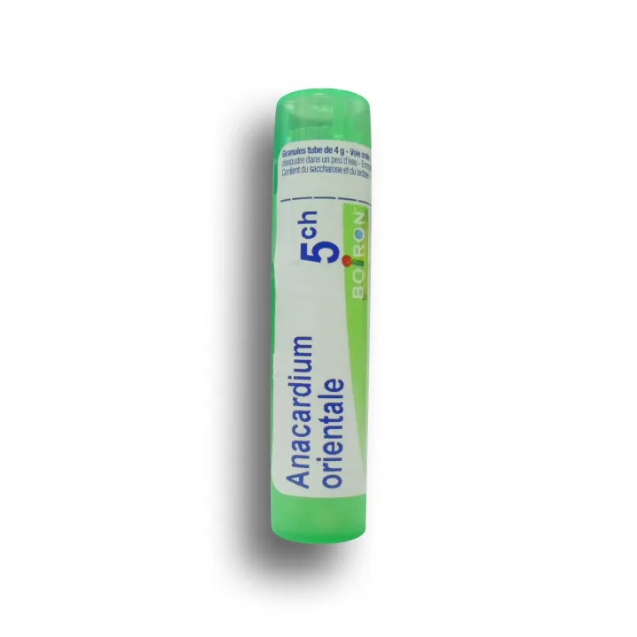 Anacardium orientale Boiron tubes granules - 4 CH 5 CH 7 CH 9 CH 15 CH