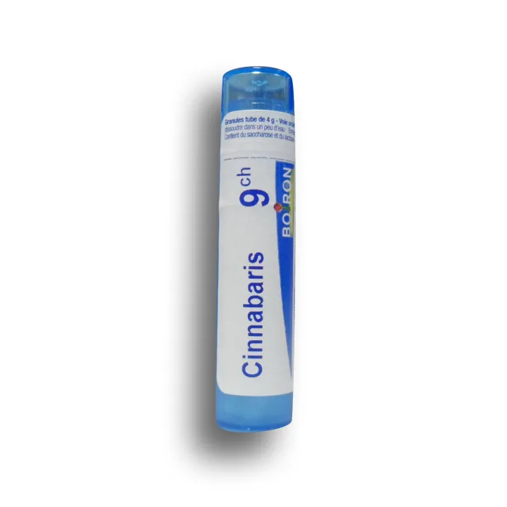Cinnabaris Boiron tubes granules et doses - 4 CH 5 CH 7 CH 9 CH 12 CH 15 CH 30 CH