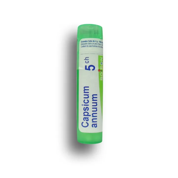 Capsicum Annuum Boiron tubes granules et doses - 4 CH 5 CH  7 CH 9 CH 12 CH 15 CH 30 CH