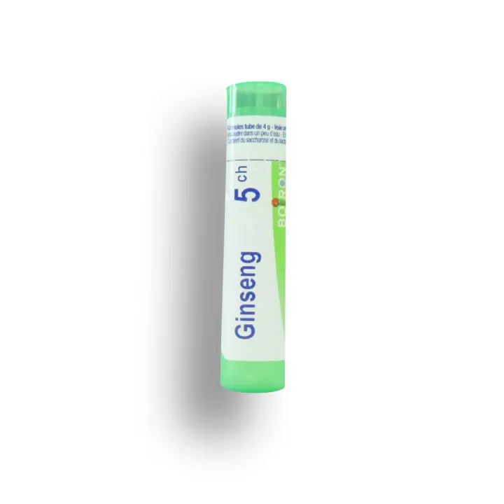 Ginseng Boiron tubes granules et doses - 4 CH 5 CH  7 CH 9 CH 12 CH 15 CH 30 CH