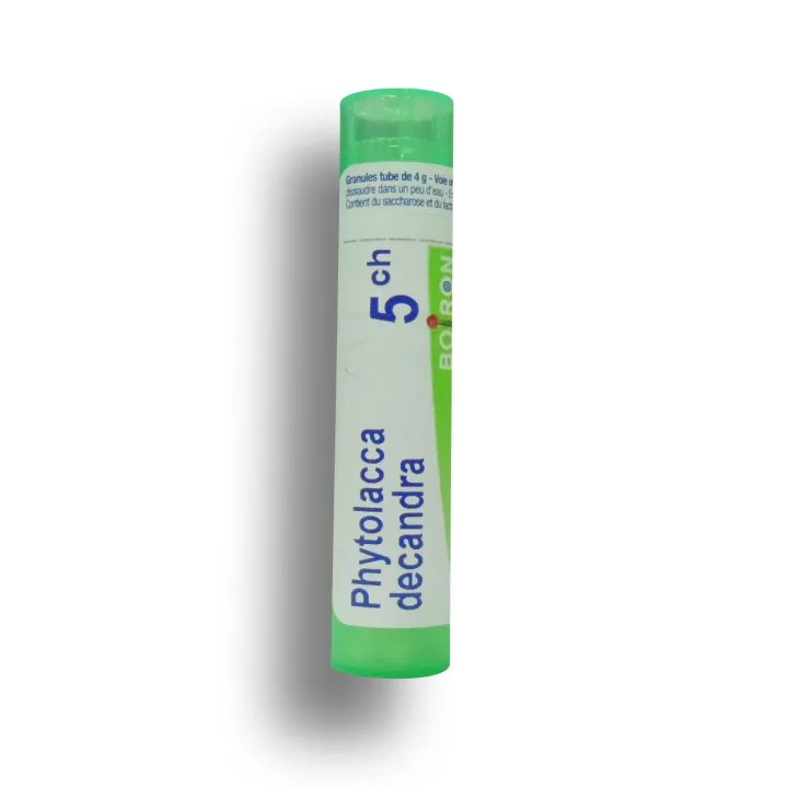 Phytolacca decandra Boiron tubes granules et doses - 4 CH 5 CH 6 CH 7 CH 9 CH 12 CH 15 CH 30 CH 1 DH