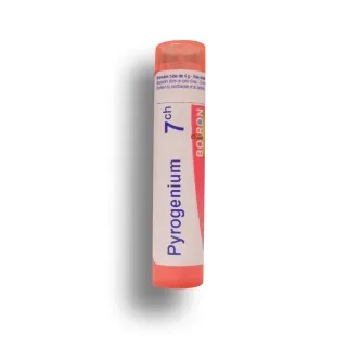 Pyrogenium Boiron tubes granules et doses - 4 CH 5 CH 7 CH 9 CH 12 CH 15 CH 30 CH