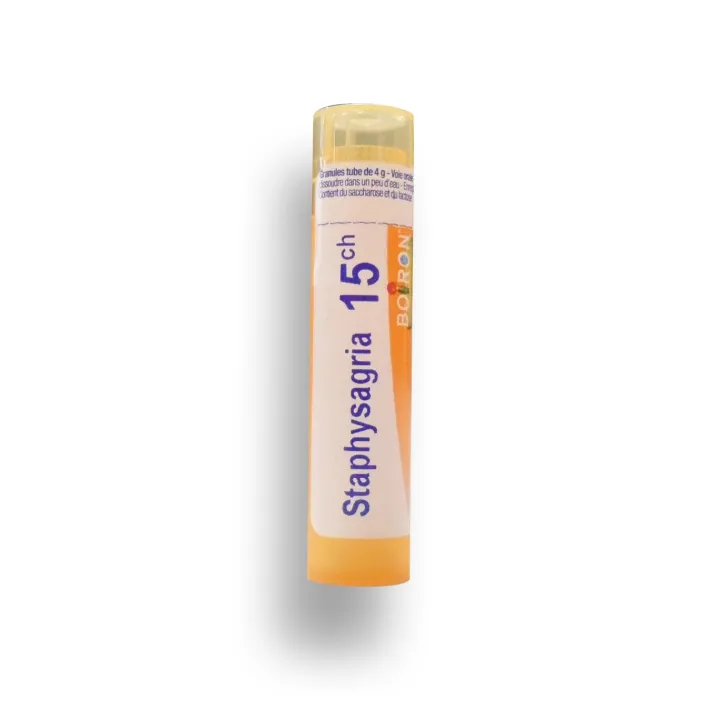Staphysagria Boiron tube granules et doses - 4 CH 5 CH 7 CH 9 CH 12 CH 15 CH 30 CH