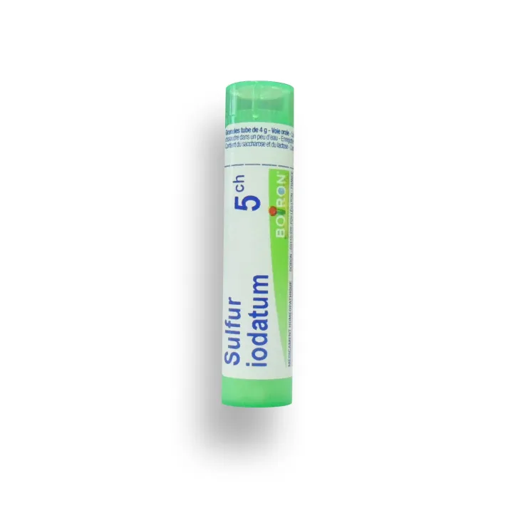 Sulfur iodatum Boiron tubes granules et doses - 4 CH 5 CH 7 CH 9 CH 12 CH 15 CH 30 CH