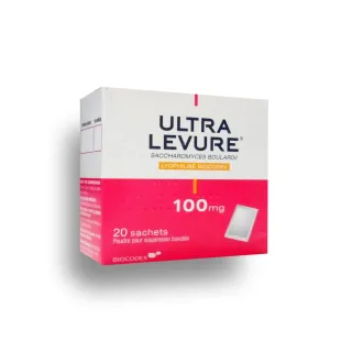 Ultra levure 100 mg boite de 20 sachets