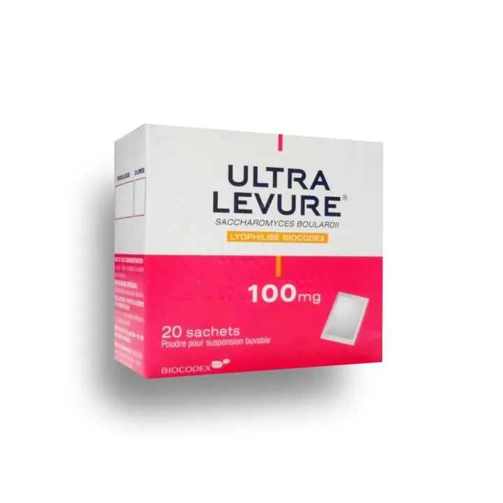 Ultra levure 100 mg boite de 20 sachets