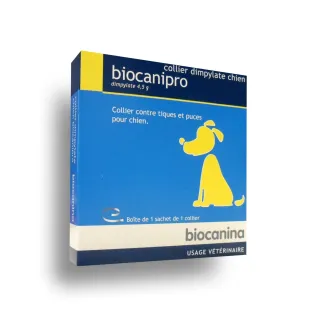 Biocanipro collier dimpylate chien boite de 1 Biocanipro collier dimpylate chien boite de 1