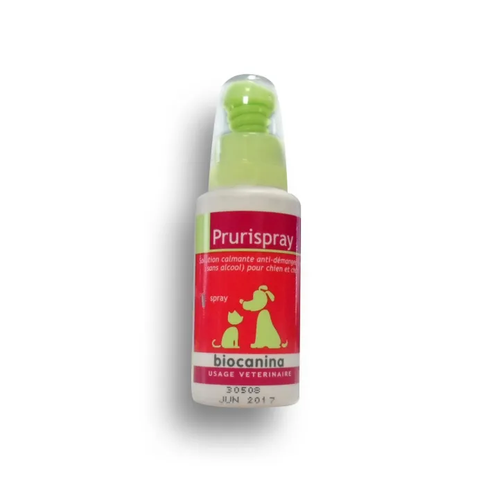 Prurispray anti-démangeaison Biocanina en spray de 80 ml 