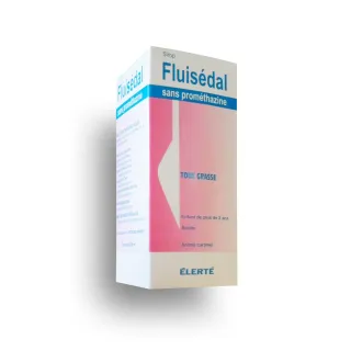 Fluisédal sirop toux grasse sans prométhazine flacon de 250 ml