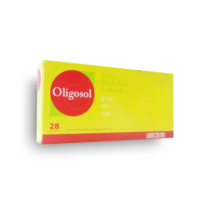 Oligosol Zinc Nickel Cobalt ampoule buvable - Boite de 28