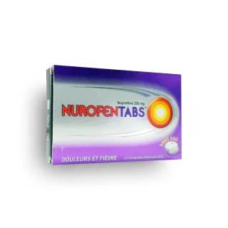 NurofenTabs 200 mg comprimé orodispersible douleurs et fièvre - Boite de 12
