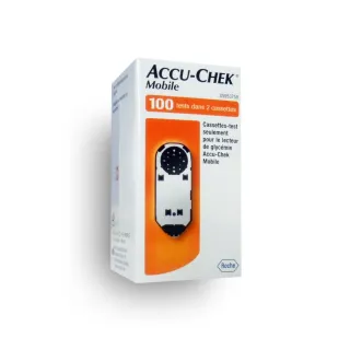 Accu-Chek Mobile - Boite de 100 tests dans 2 cassettes