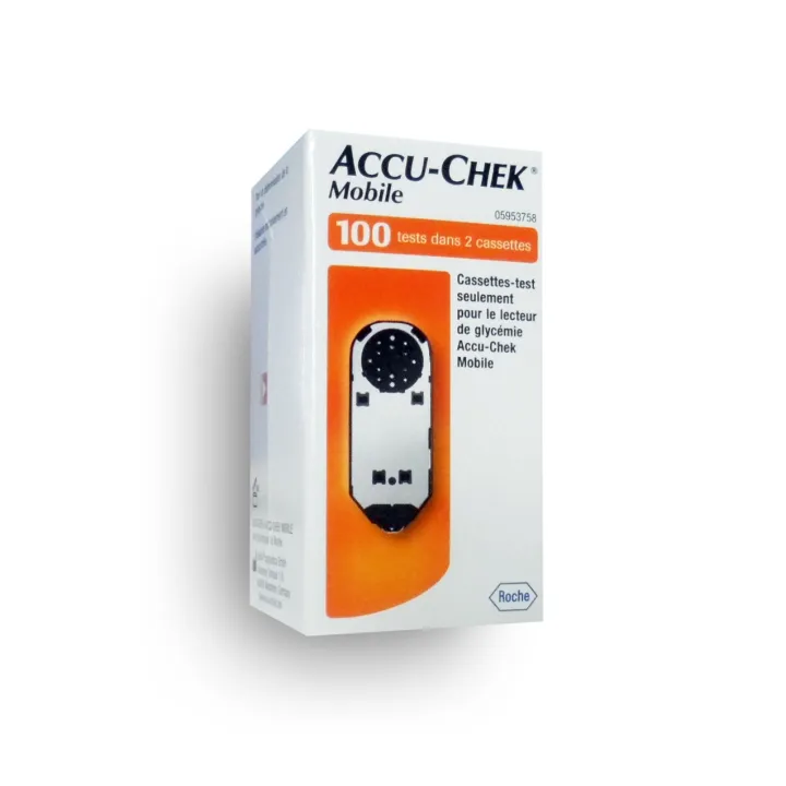 Accu-Chek Mobile - Boite de 100 tests dans 2 cassettes