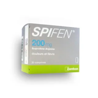 Spifen 200 mg boite de 30 comprimés - Douleurs et fièvre