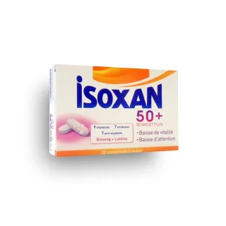 Isoxan 50+ Forme & Vitalité - Boite de 20 comprimés à avaler