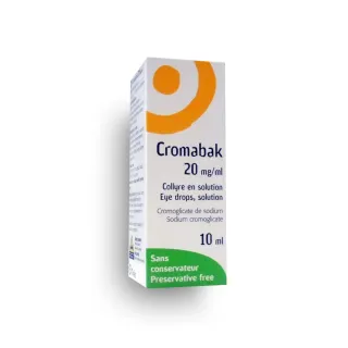 Cromabak 20 mg/ml collyre en solution - Flacon de 10 ml