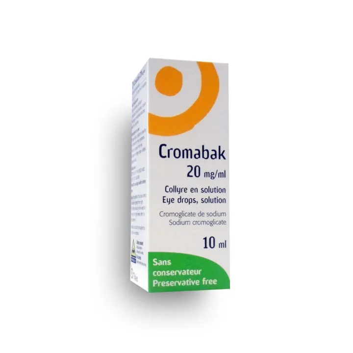 Cromabak 20 mg/ml collyre en solution - Flacon de 10 ml