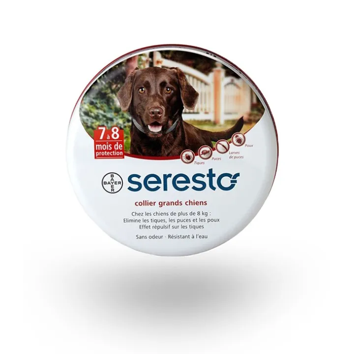 Collier anti-puces Seresto pour grands chiens