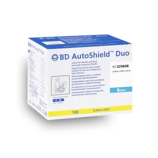 BD Autoshield Duo aiguilles pour stylo sécurisées 0.30 mm x 8mm
