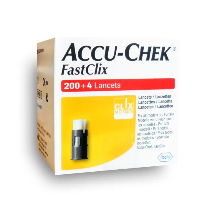 Lancettes Accu-chek FastClix - Boite de 200 + 4 lancettes