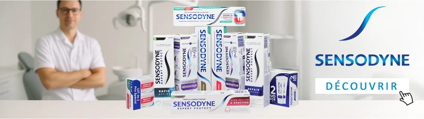 Dentifrices Sensodyne – Dents sensibles, soin des gencives et protection complète