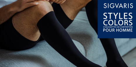 Gamme Sigvaris Styles Colors - Chaussettes de contention pour homme